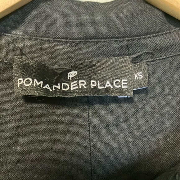 Pomander Place Black Button-Up Shirt Dress - Picture 2 of 5